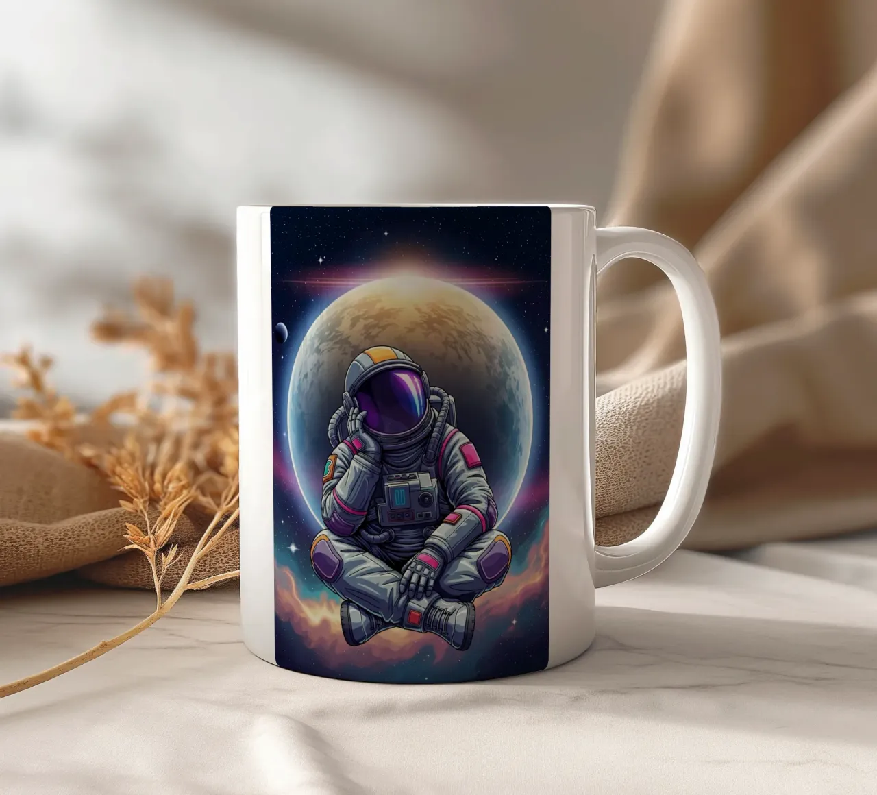 l'astronauta sogna ad occhi aperti tazza in ceramica da Lembayung art