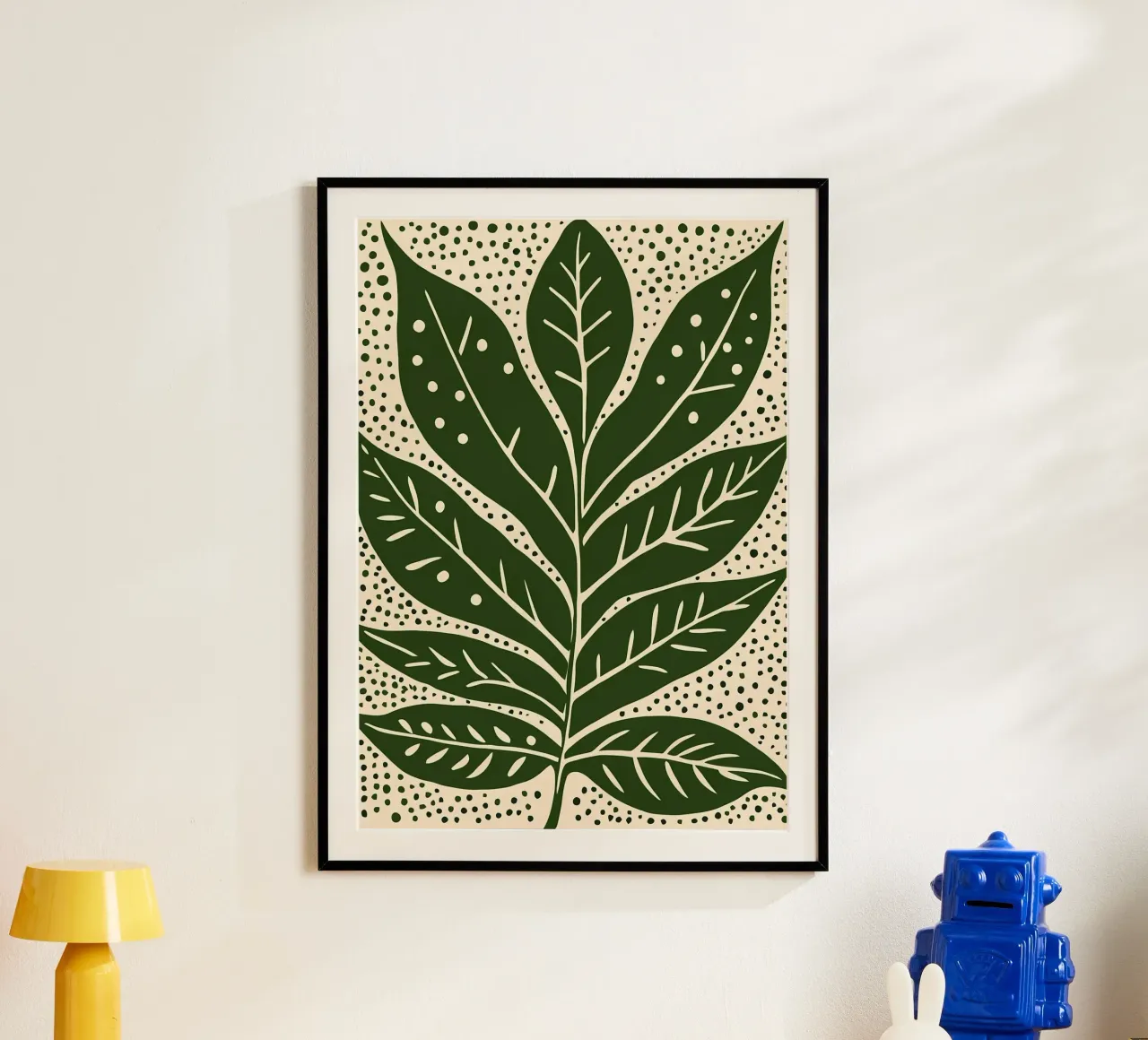 Foglia grande verde e pois poster da Jose