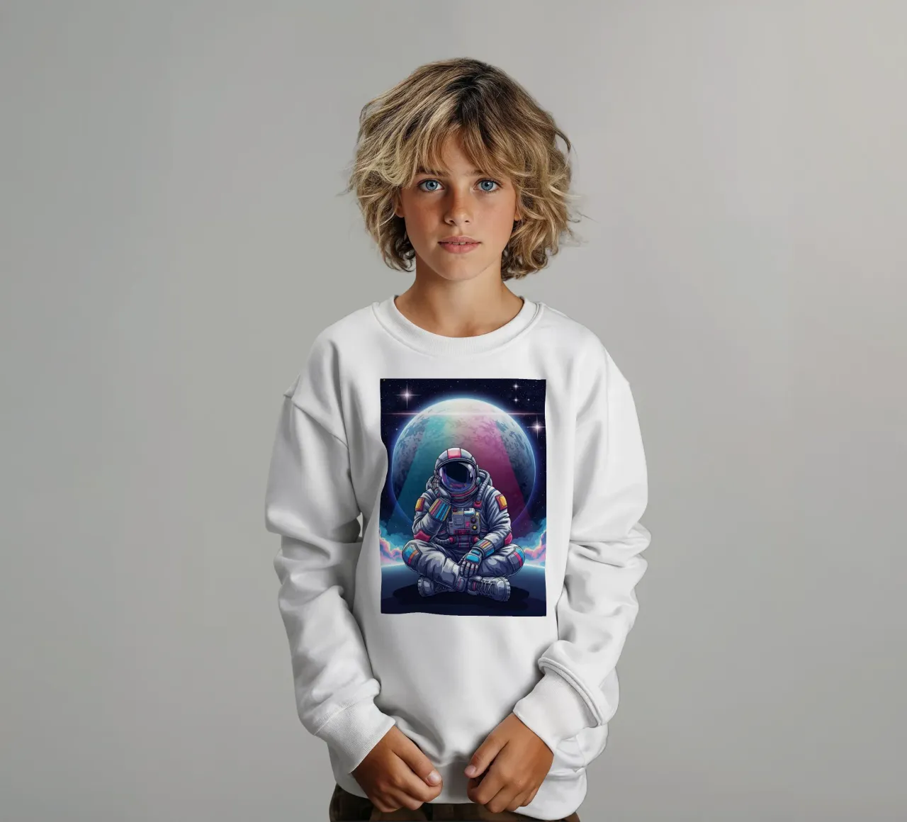 L'atronauta sta sognando ad occhi aperti felpa bambino da Lembayung art