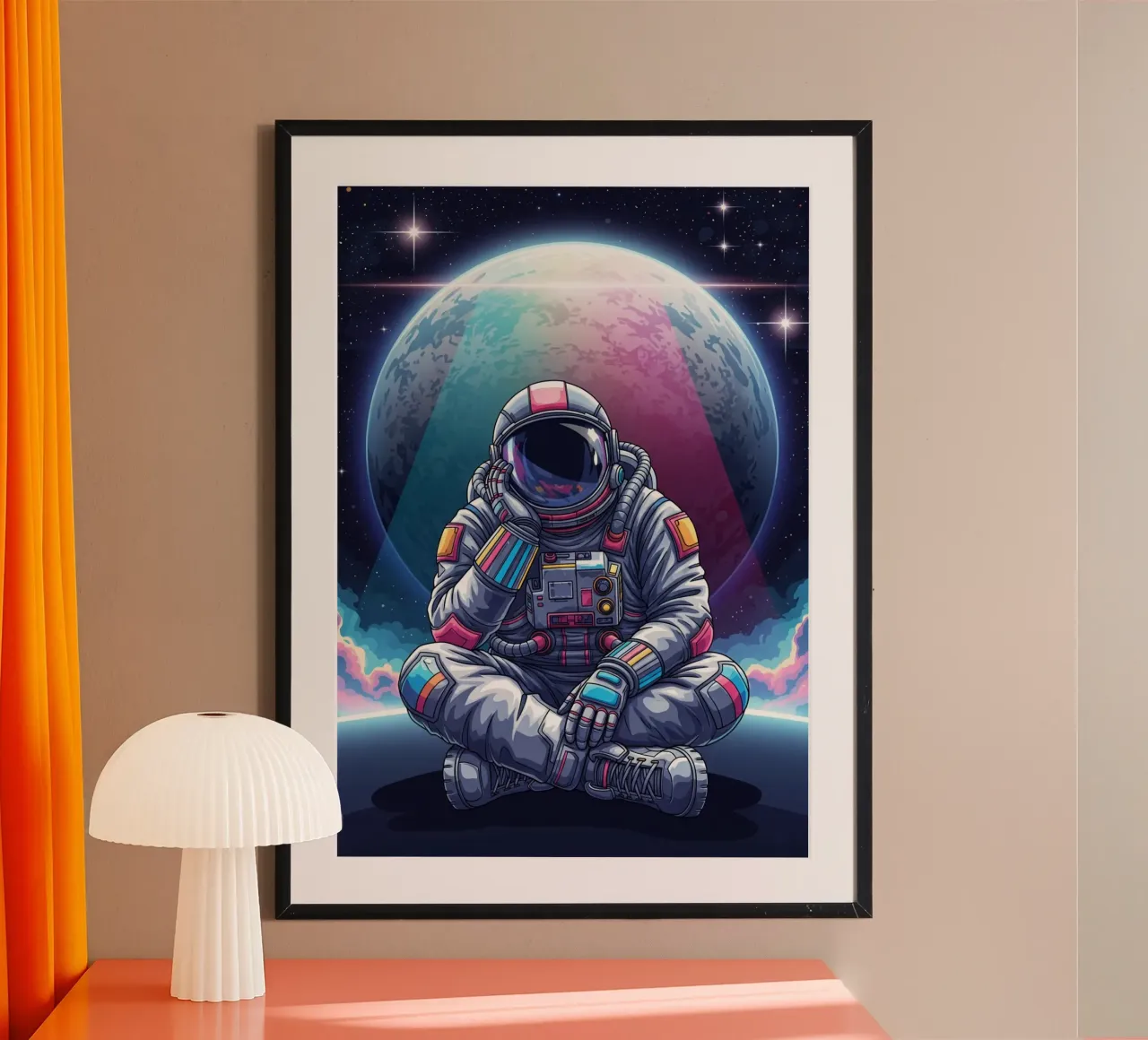 L'atronauta sta sognando ad occhi aperti poster da Lembayung art