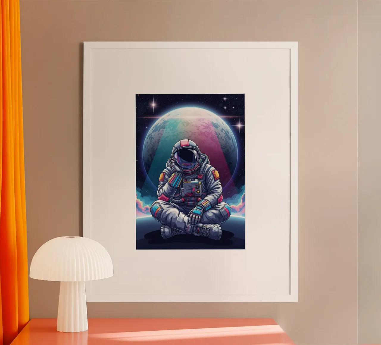 L'atronauta sta sognando ad occhi aperti poster da Lembayung art