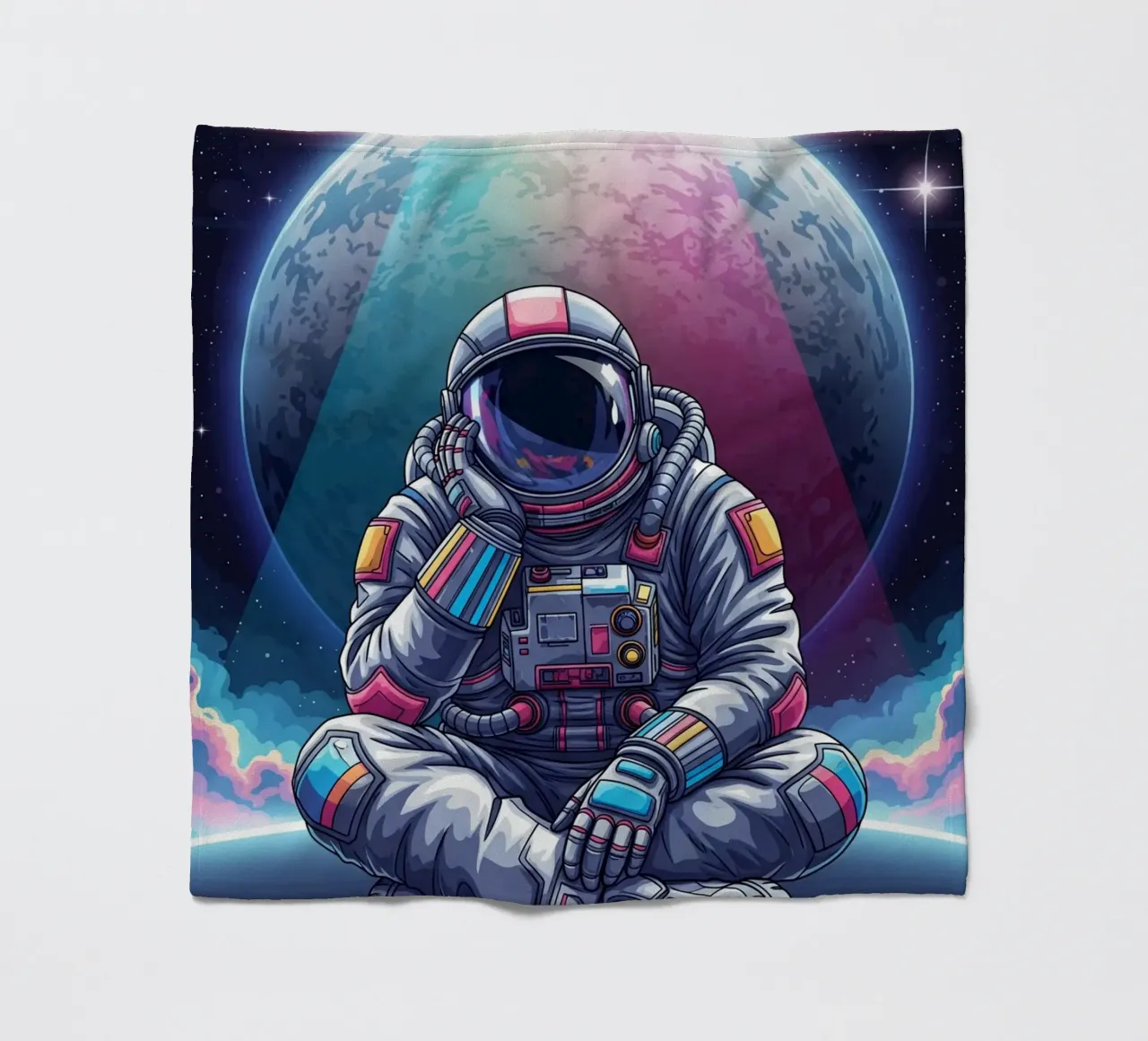 L'atronauta sta sognando ad occhi aperti coperta in pile da Lembayung art