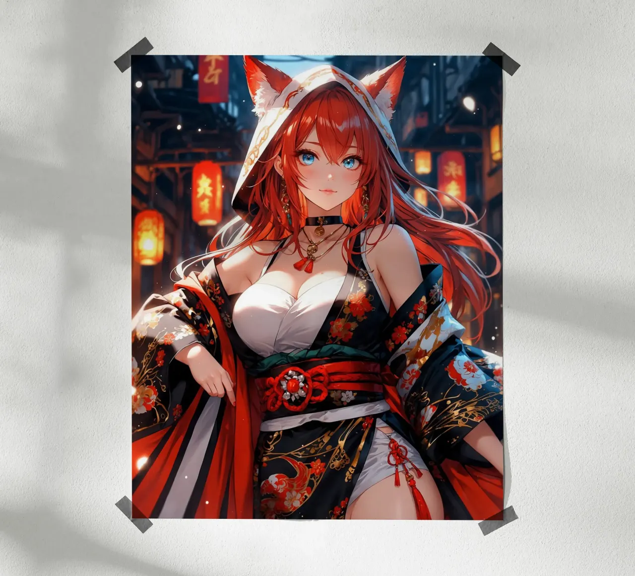 Bella ragazza Anime poster da Voxel Visionaries