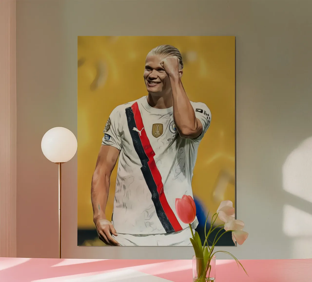 Erling Haaland Digital Art Kit da trasferta del Manchester City poster da ArdanART