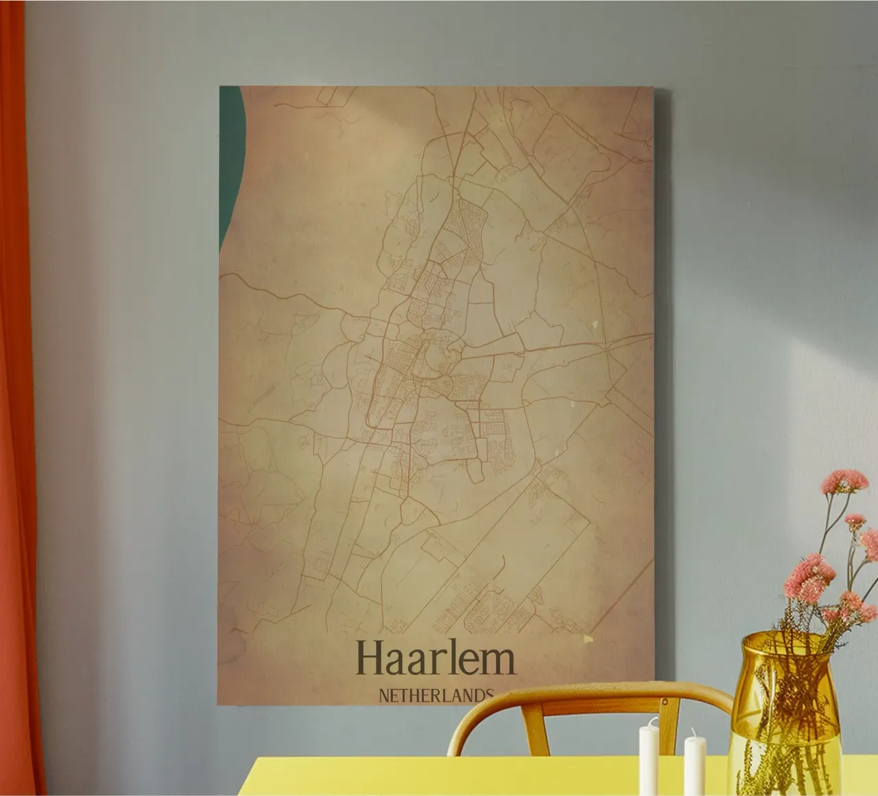 Haarlem NETHERLANDS Leinwand mit Schattenfugenrahmen von WorldPrint