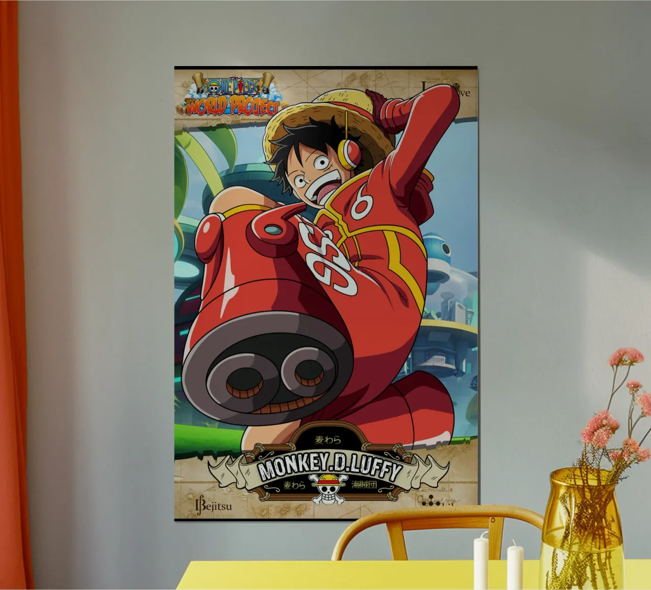 Anime sui pirati d'azione - Monkey D Luffy poster da imstildreaming