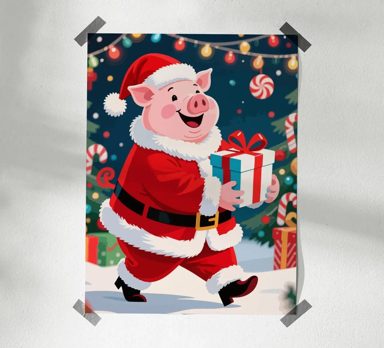Natale del maiale poster da knowledge