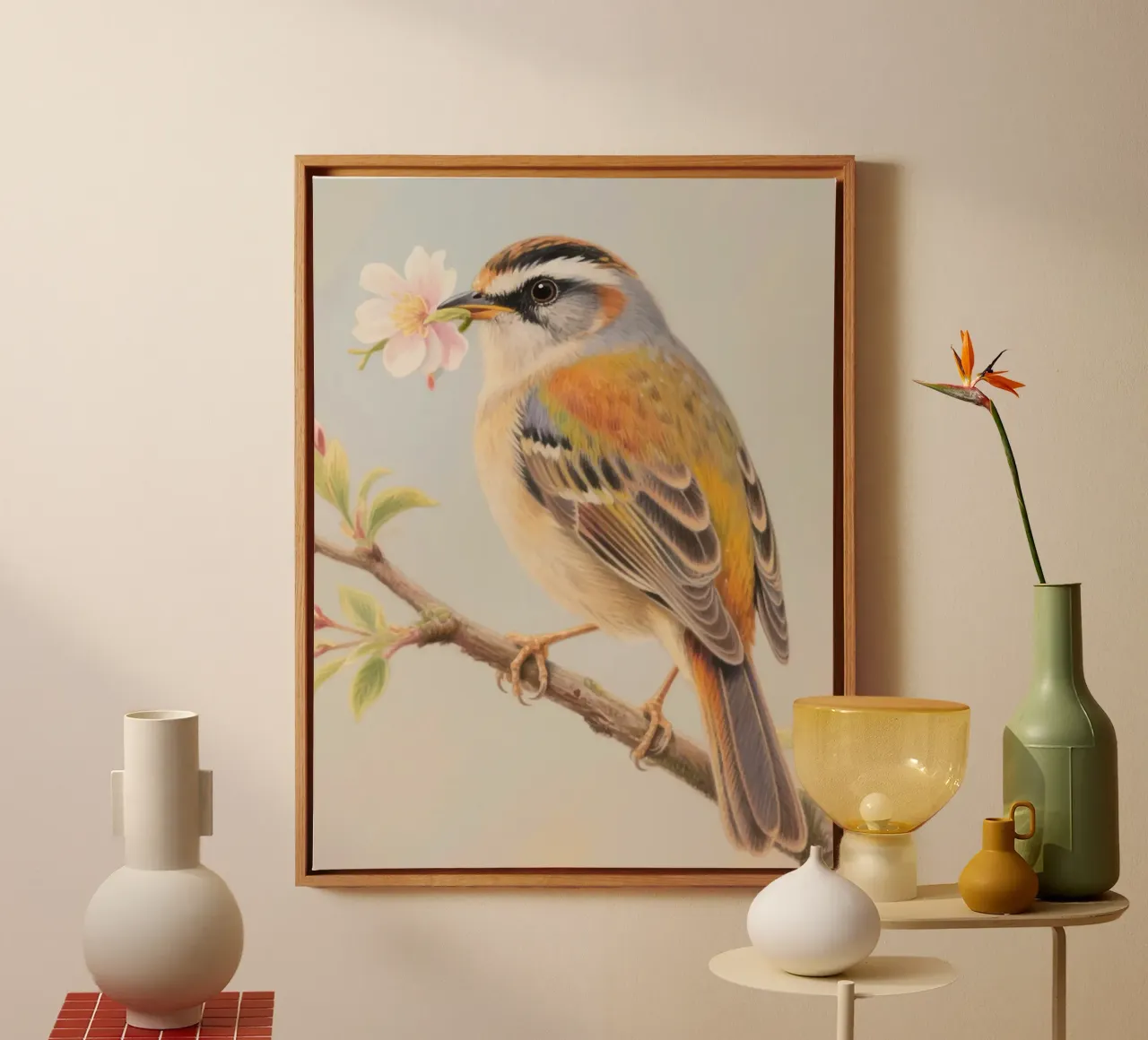 Vogeltje canvas met Baklijst van knowledge