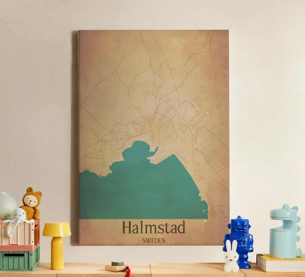 Halmstad SWEDEN tela con Cornice a cassetta da WorldPrint