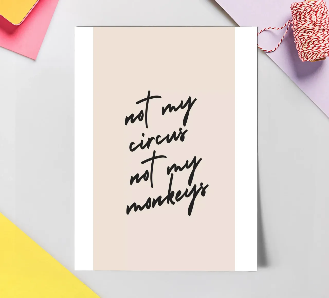 Not My Monkeys sticker sheet by Mottos by Sinan Saydik
