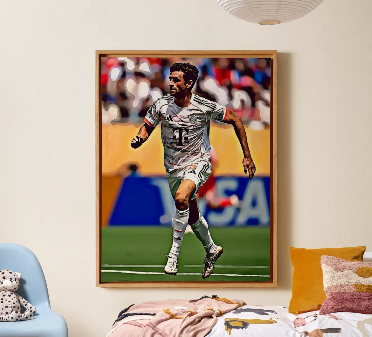 Thomas Muller Digital Art Poster tela con Cornice a cassetta da ArdanART