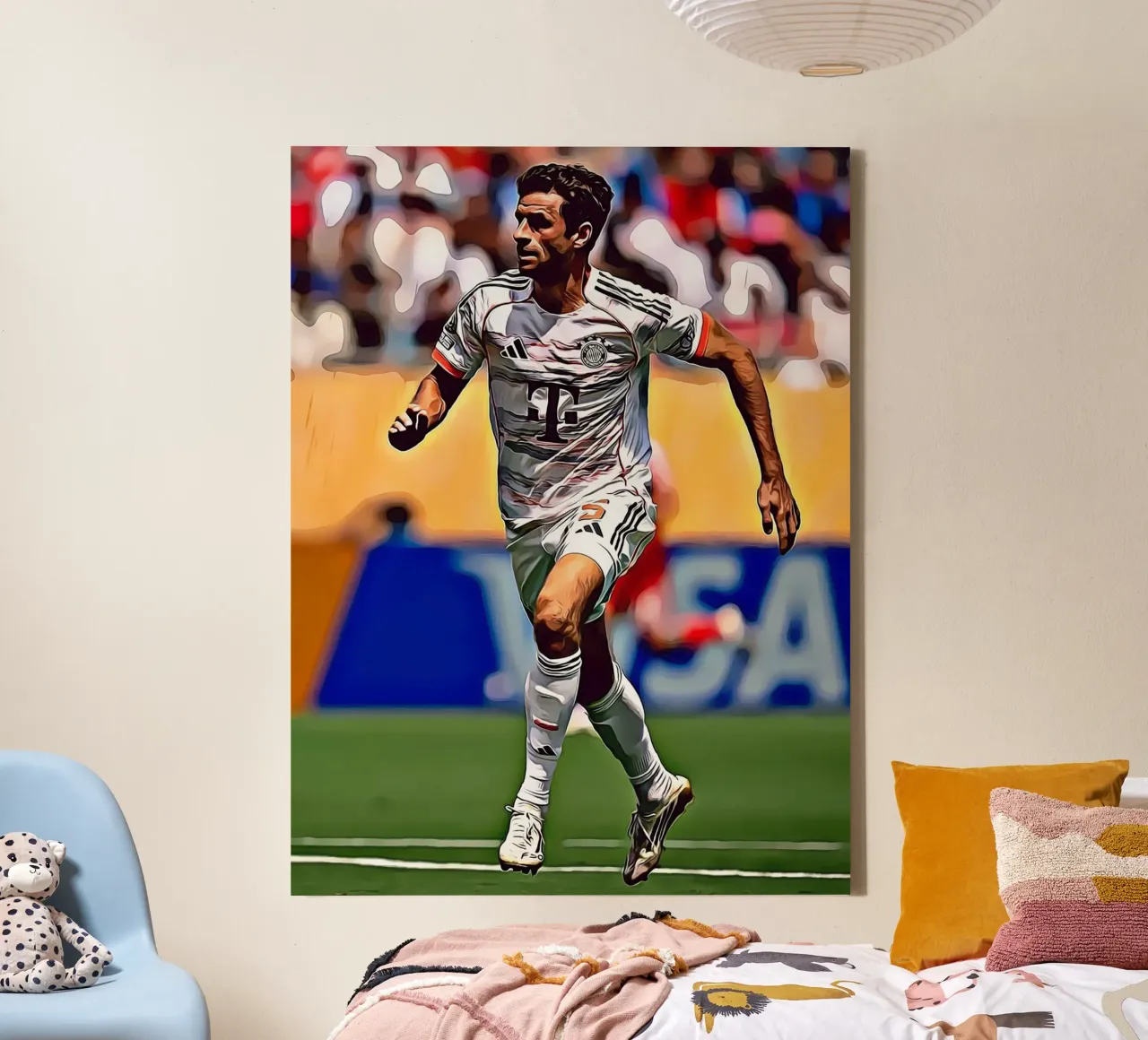 Thomas Muller Digital Art Poster tela con Cornice a cassetta da ArdanART