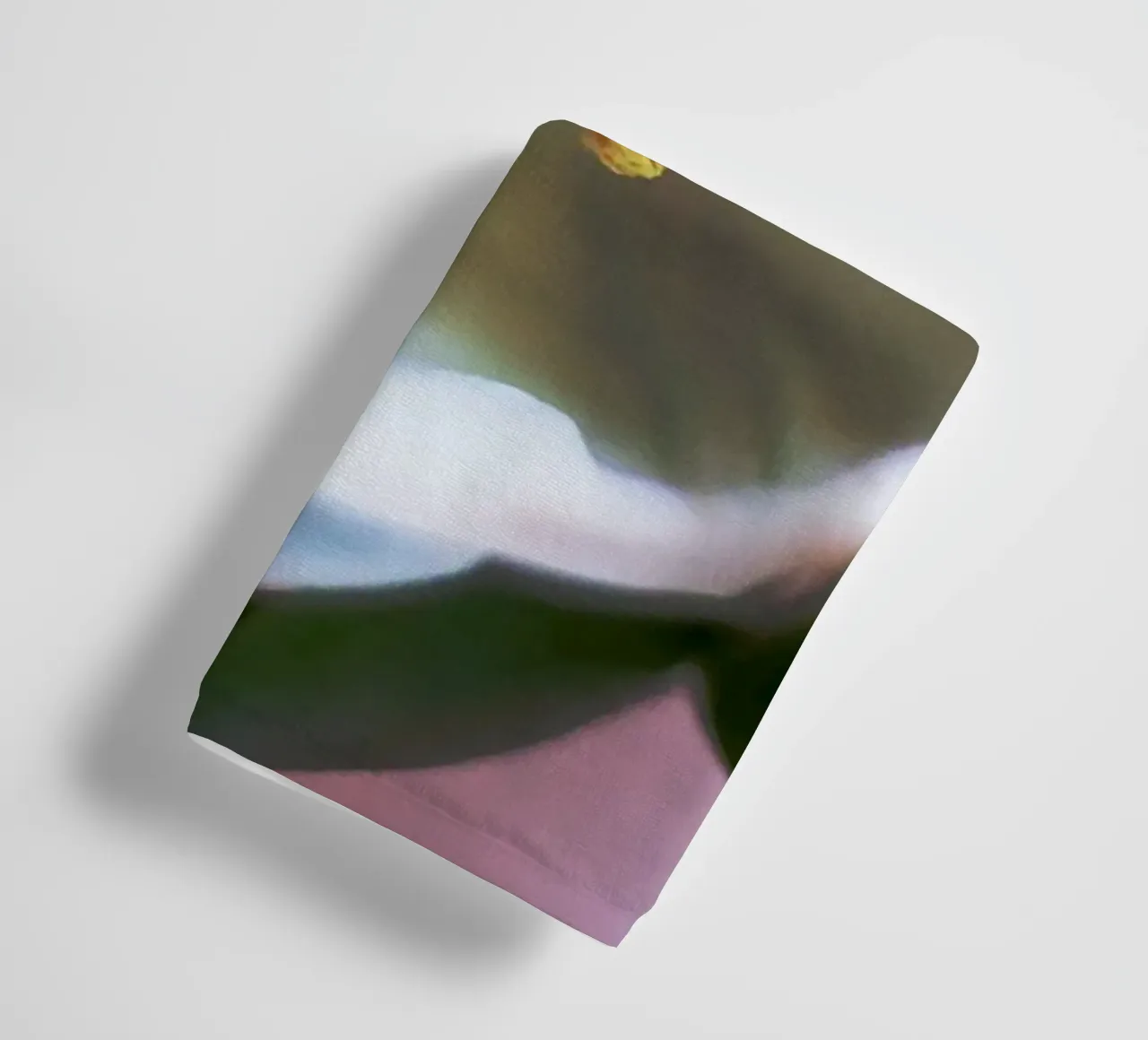 Inner Bloom - Abstract Witte Tulp Fine Art Print badhanddoek van jay