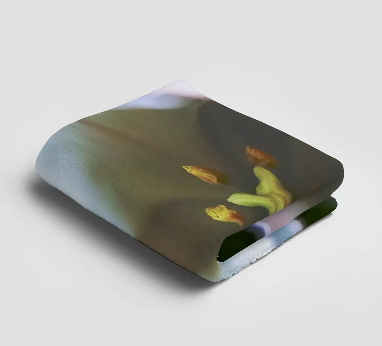 Inner Bloom - Abstract Witte Tulp Fine Art Print badhanddoek van jay