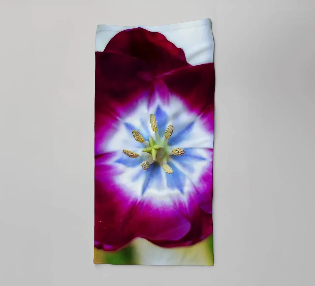 Mystic Core – Deep Violet Tulip Fine Art Print towel by jay