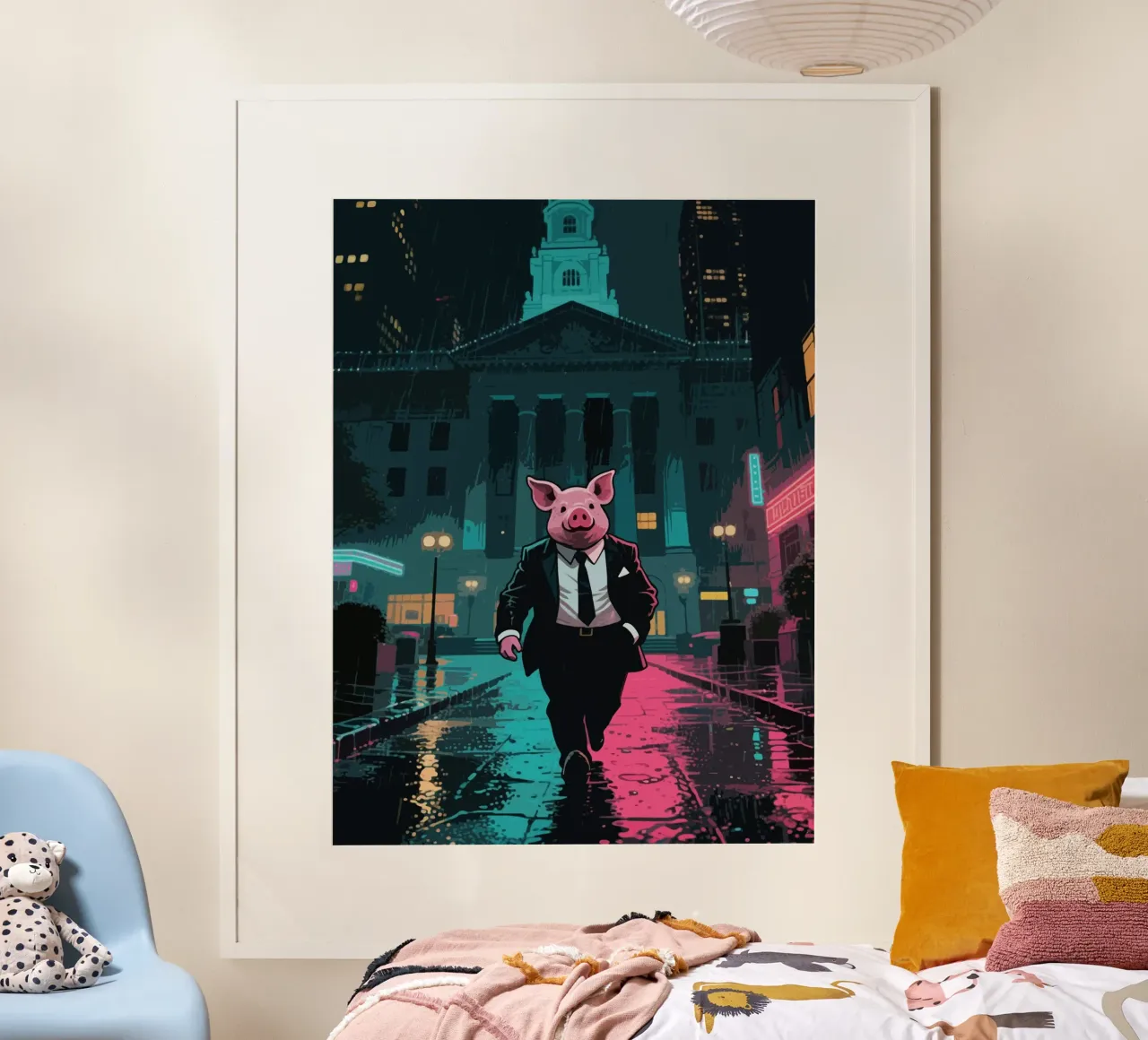 Agent Mafia Funny Pig poster da knowledge