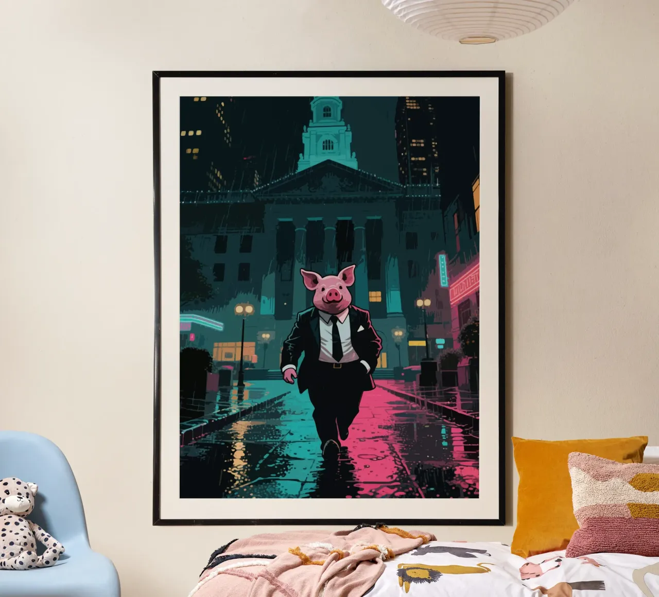 Agent Mafia Funny Pig poster da knowledge