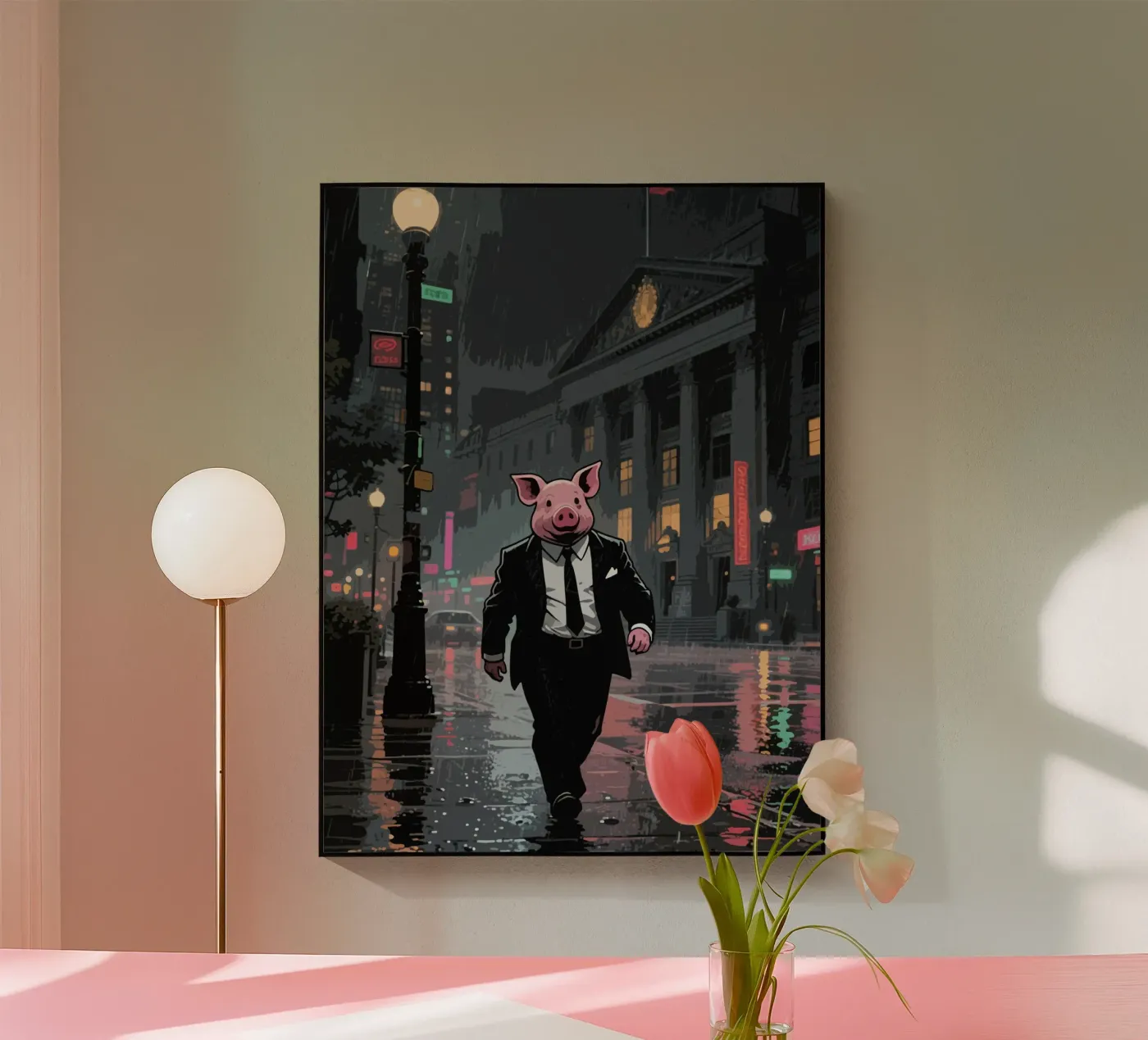 Walking Pig plexiglass da knowledge