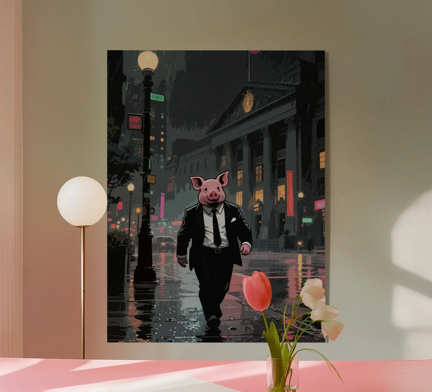 Walking Pig plexiglass da knowledge