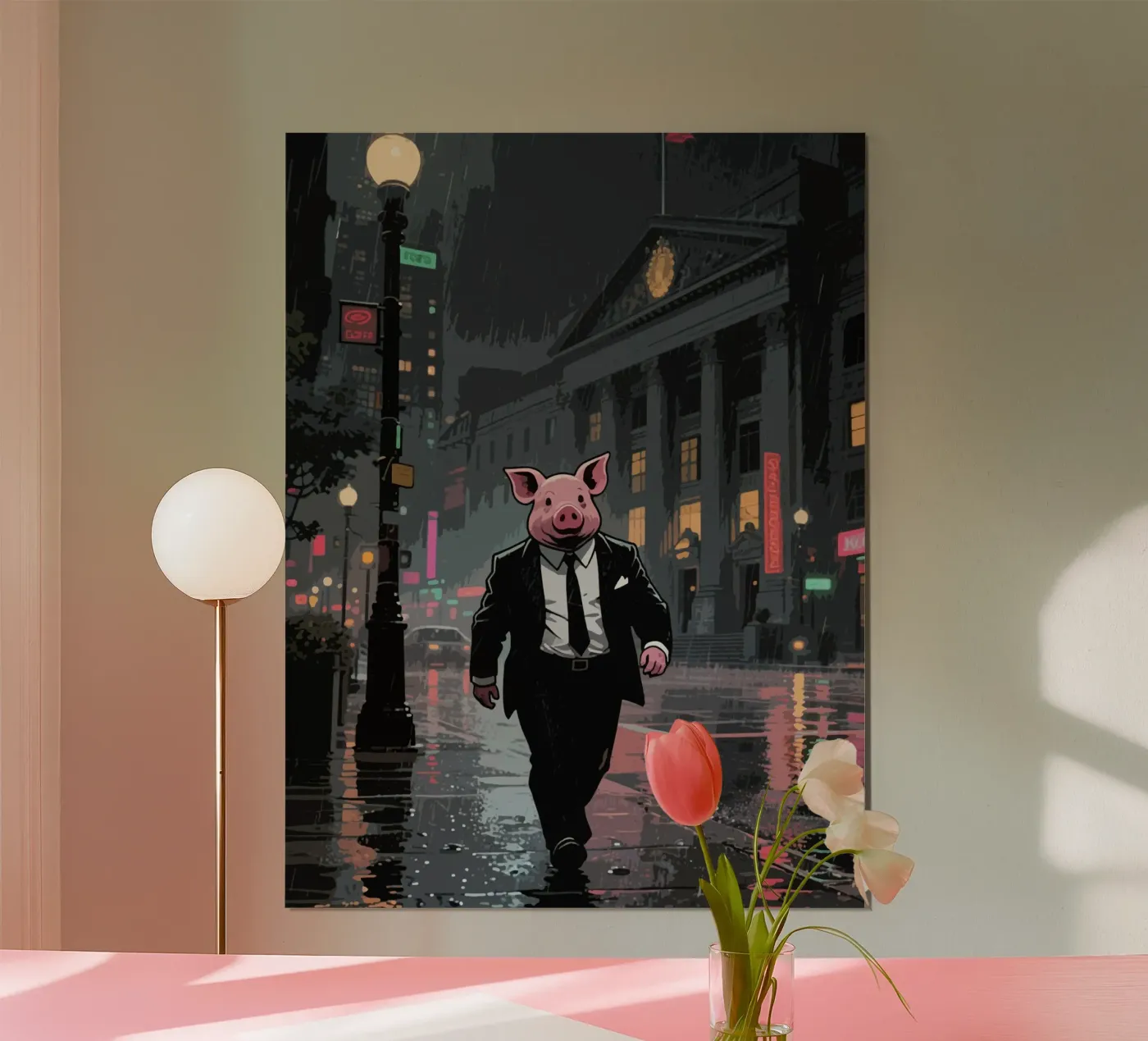 Walking Pig poster by knowledge