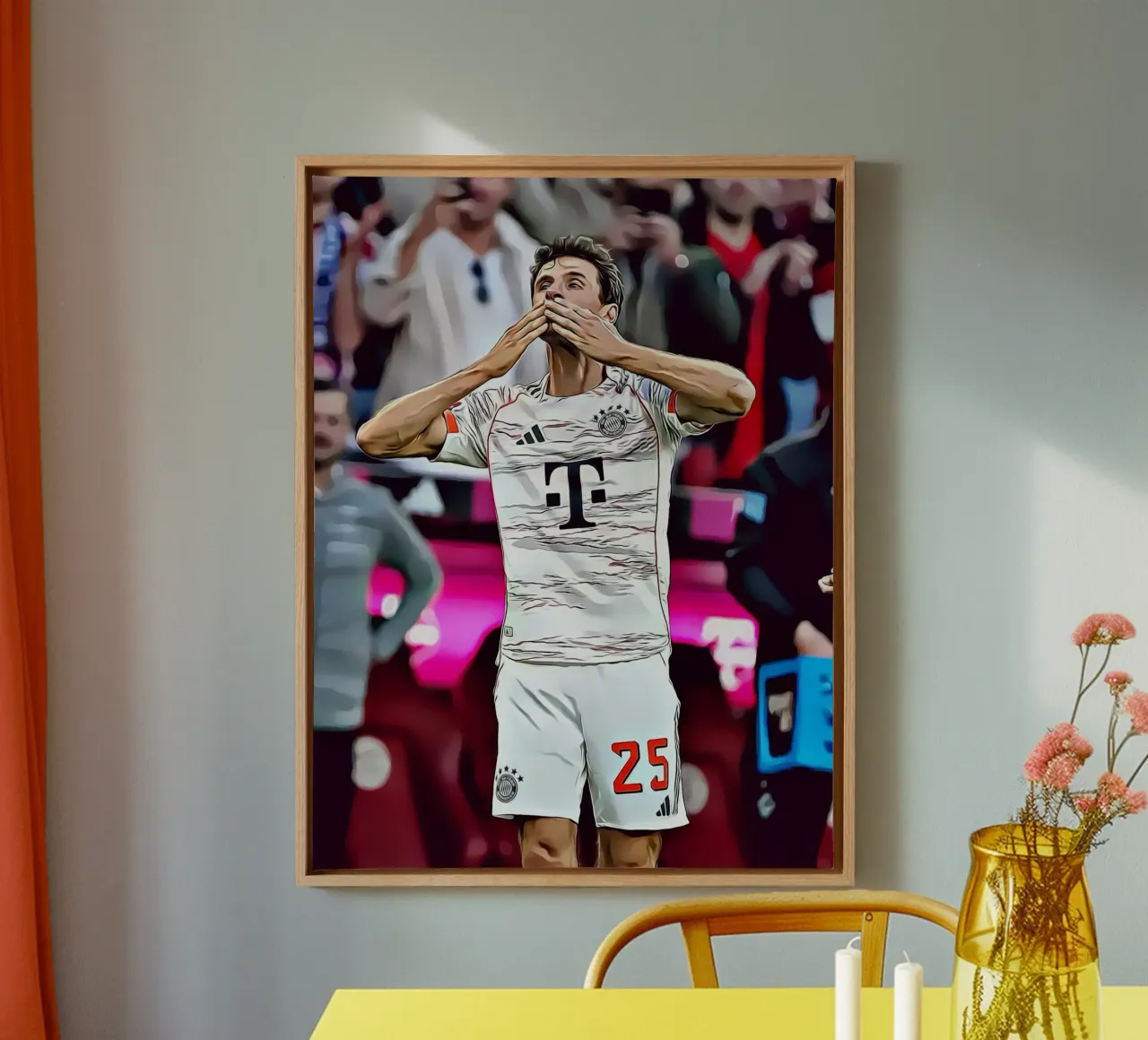 Thomas Müller Viering Digitale Kunst Poster canvas met Baklijst van ArdanART