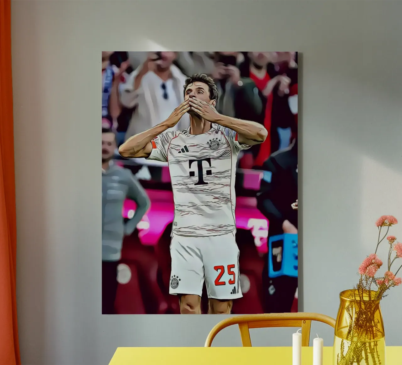 Thomas Müller Viering Digitale Kunst Poster canvas met Baklijst van ArdanART
