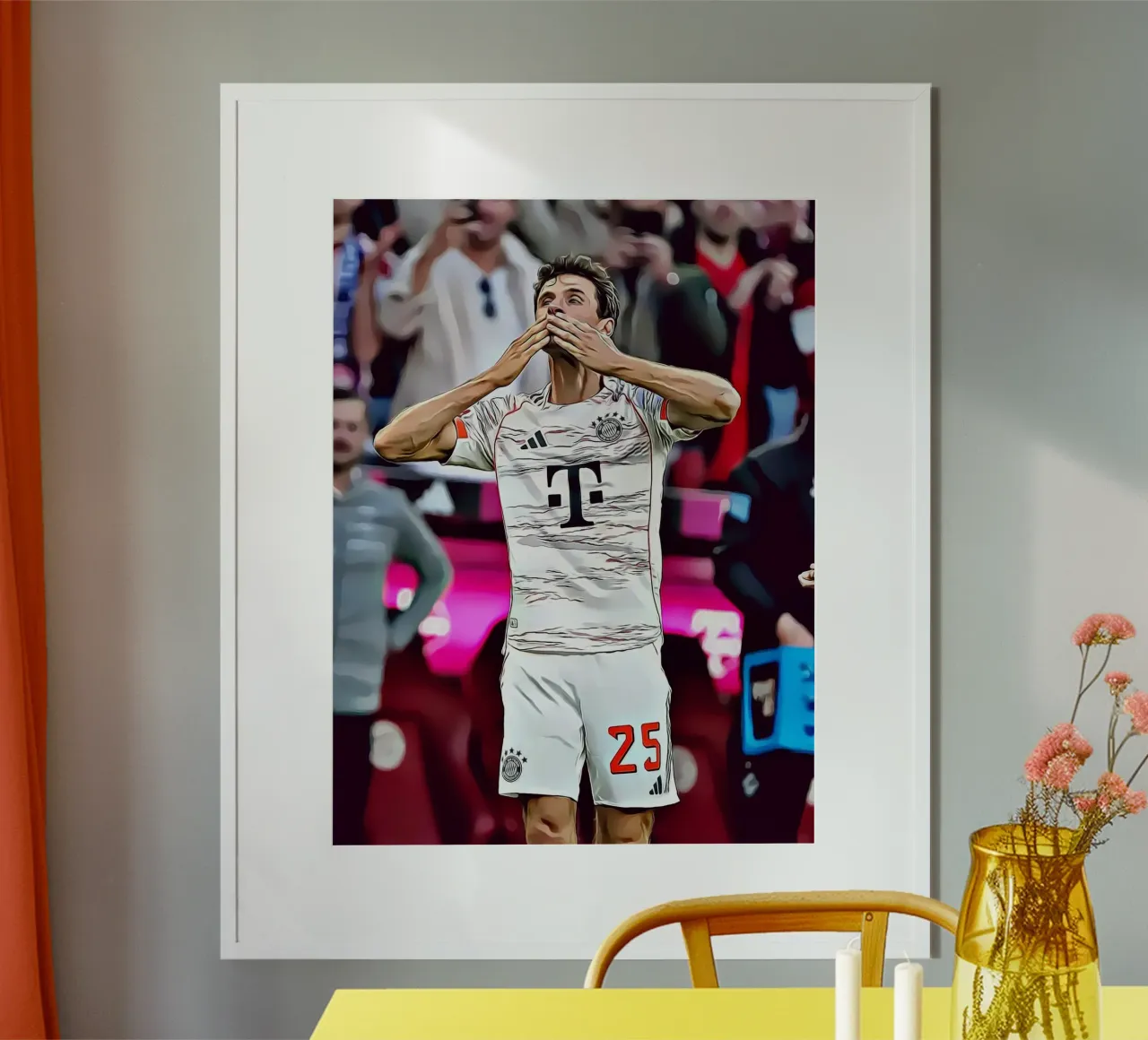 Thomas Müller Celebration Poster d'arte digitale poster da ArdanART