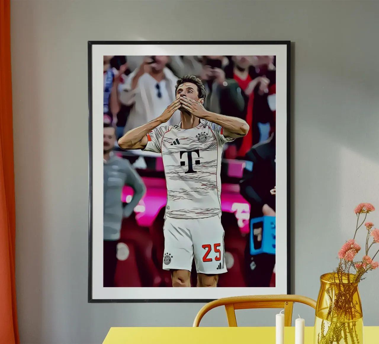 Thomas Müller Celebration Poster d'arte digitale poster da ArdanART