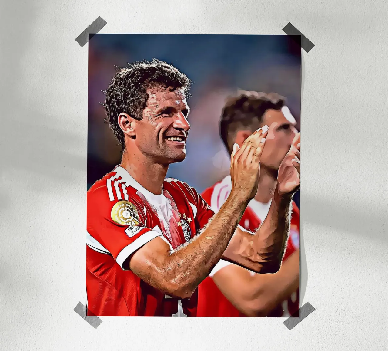 Thomas Müller Applause Poster d'arte digitale poster da ArdanART
