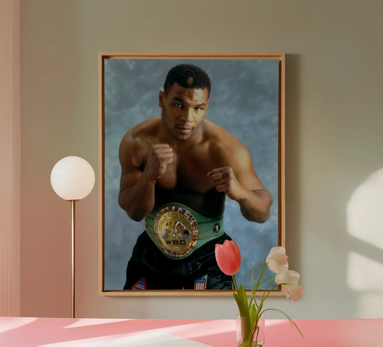 The Winner Boxing Mike Tyson canvas with Floater frame by youlisvirgo