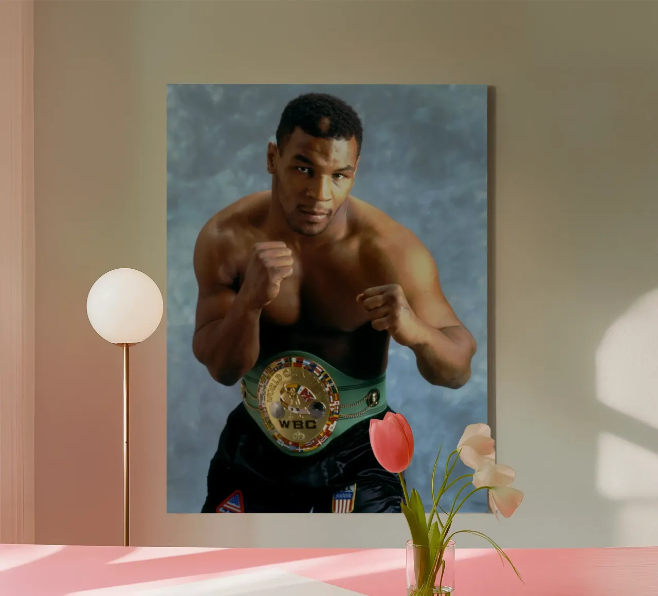 The Winner Boxing Mike Tyson canvas with Floater frame by youlisvirgo