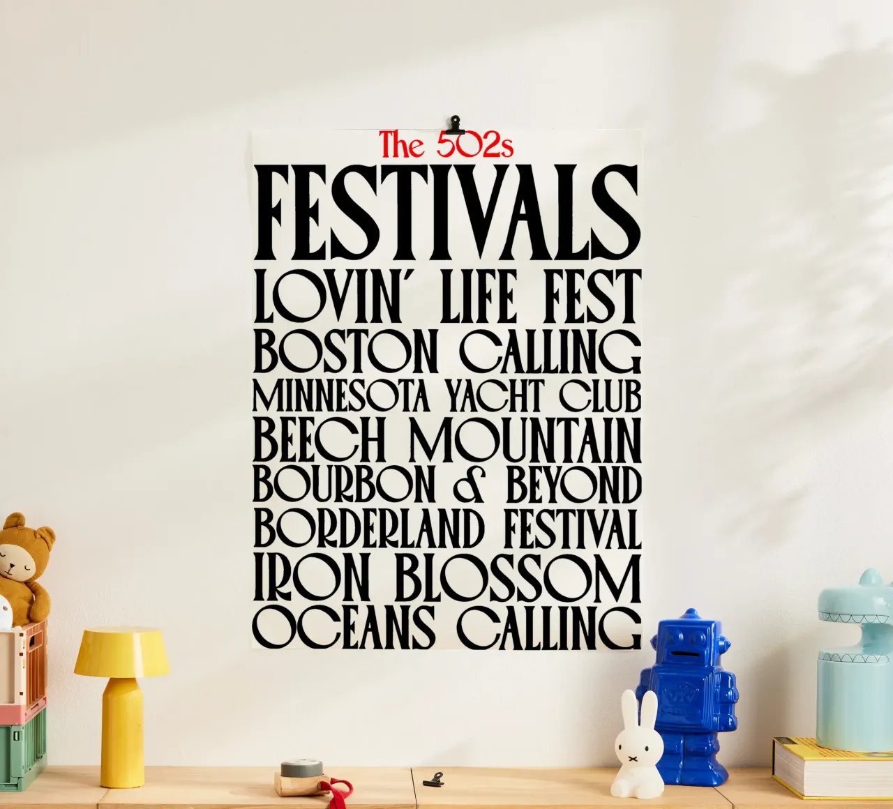 Maglietta classica The 502s Festivals poster da abelazikicks.ve