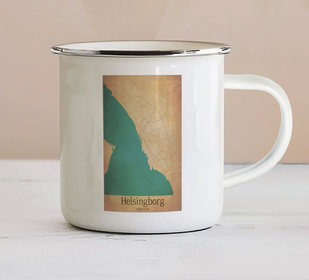Helsingborg SWEDEN tazza in smalto da WorldPrint