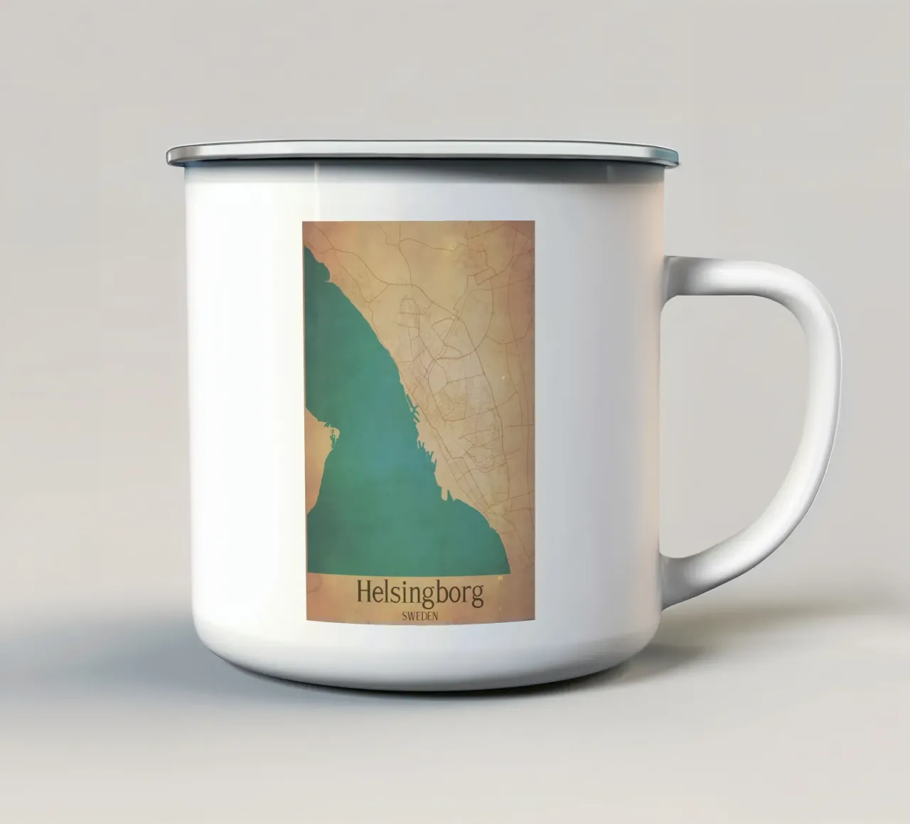 Helsingborg SWEDEN tazza in smalto da WorldPrint