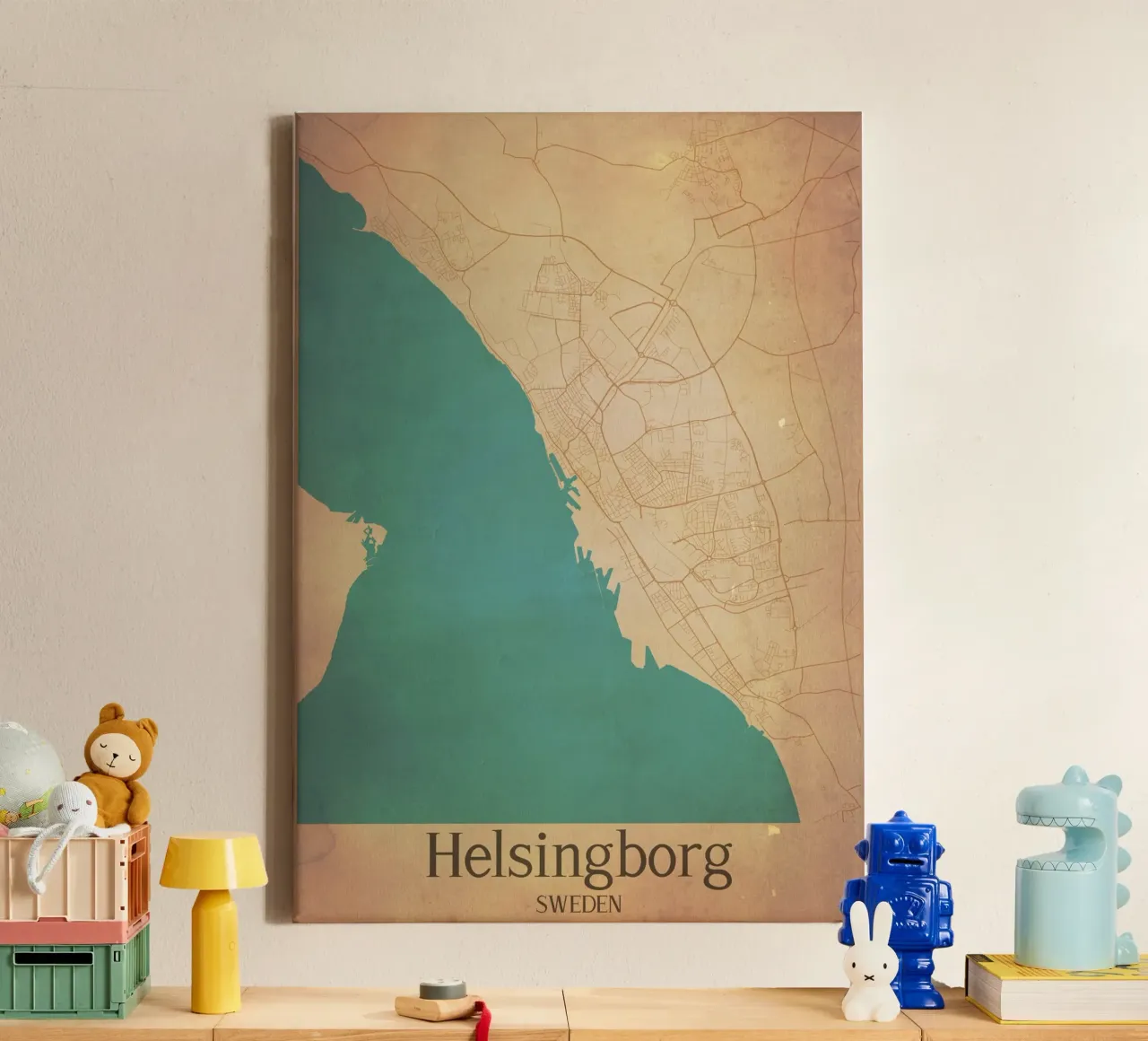 Helsingborg SWEDEN tela con Cornice a cassetta da WorldPrint