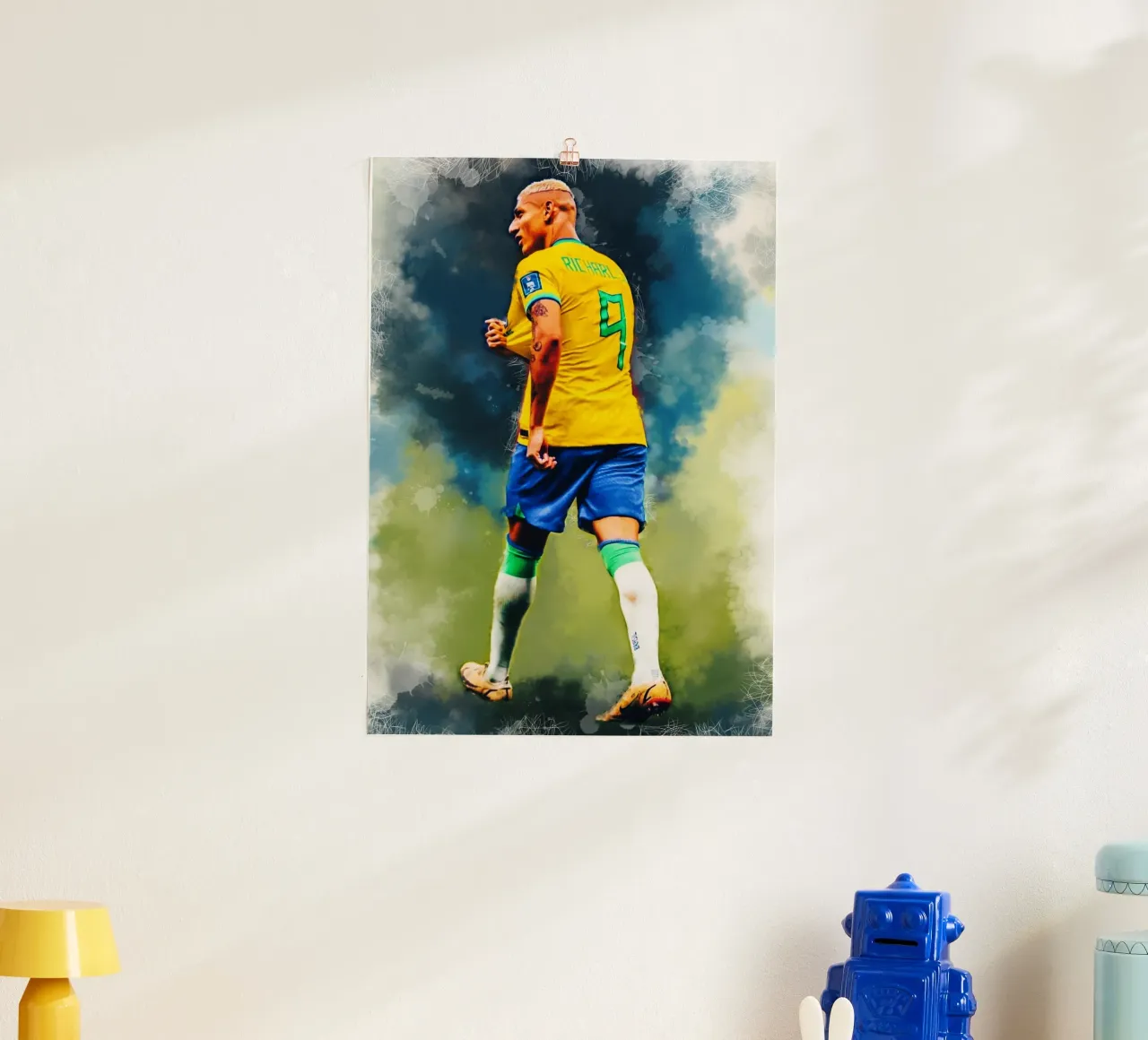 Richarlison Giocatore di calcio brasiliano poster da Lembayung art