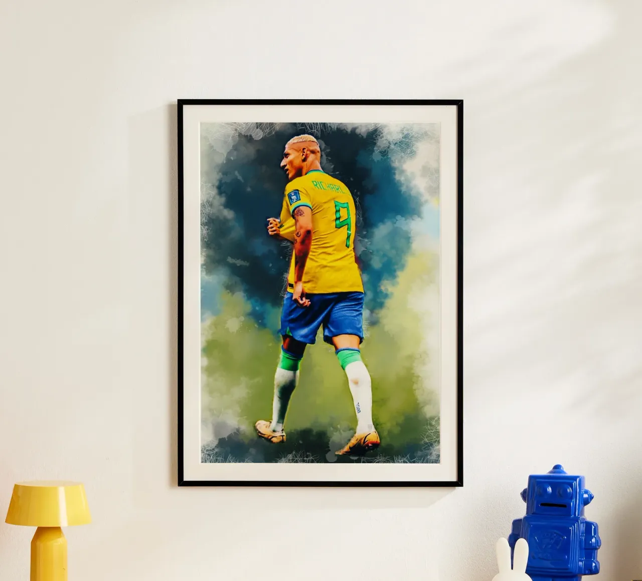Richarlison Giocatore di calcio brasiliano poster da Lembayung art