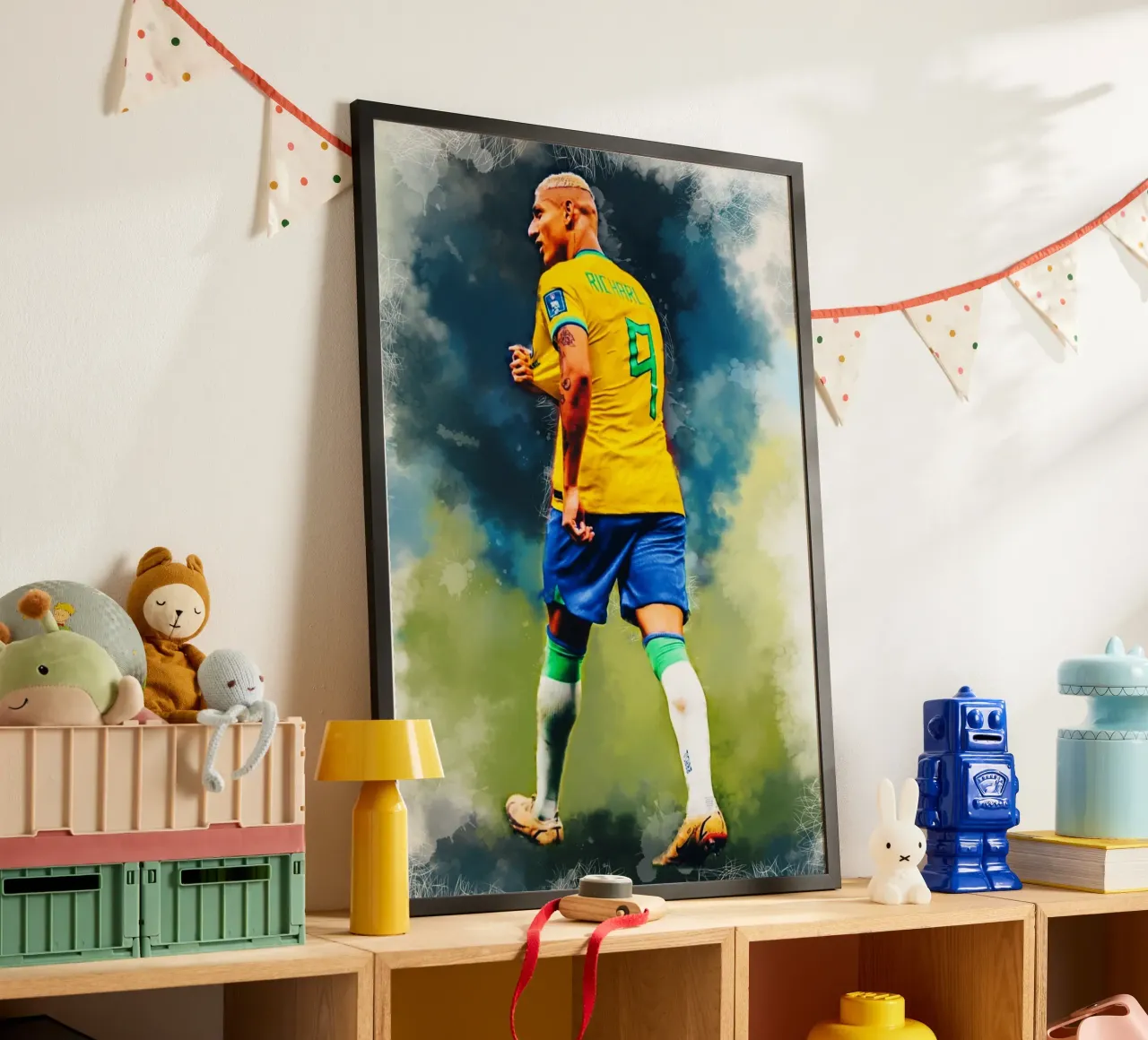 Richarlison Giocatore di calcio brasiliano poster da Lembayung art