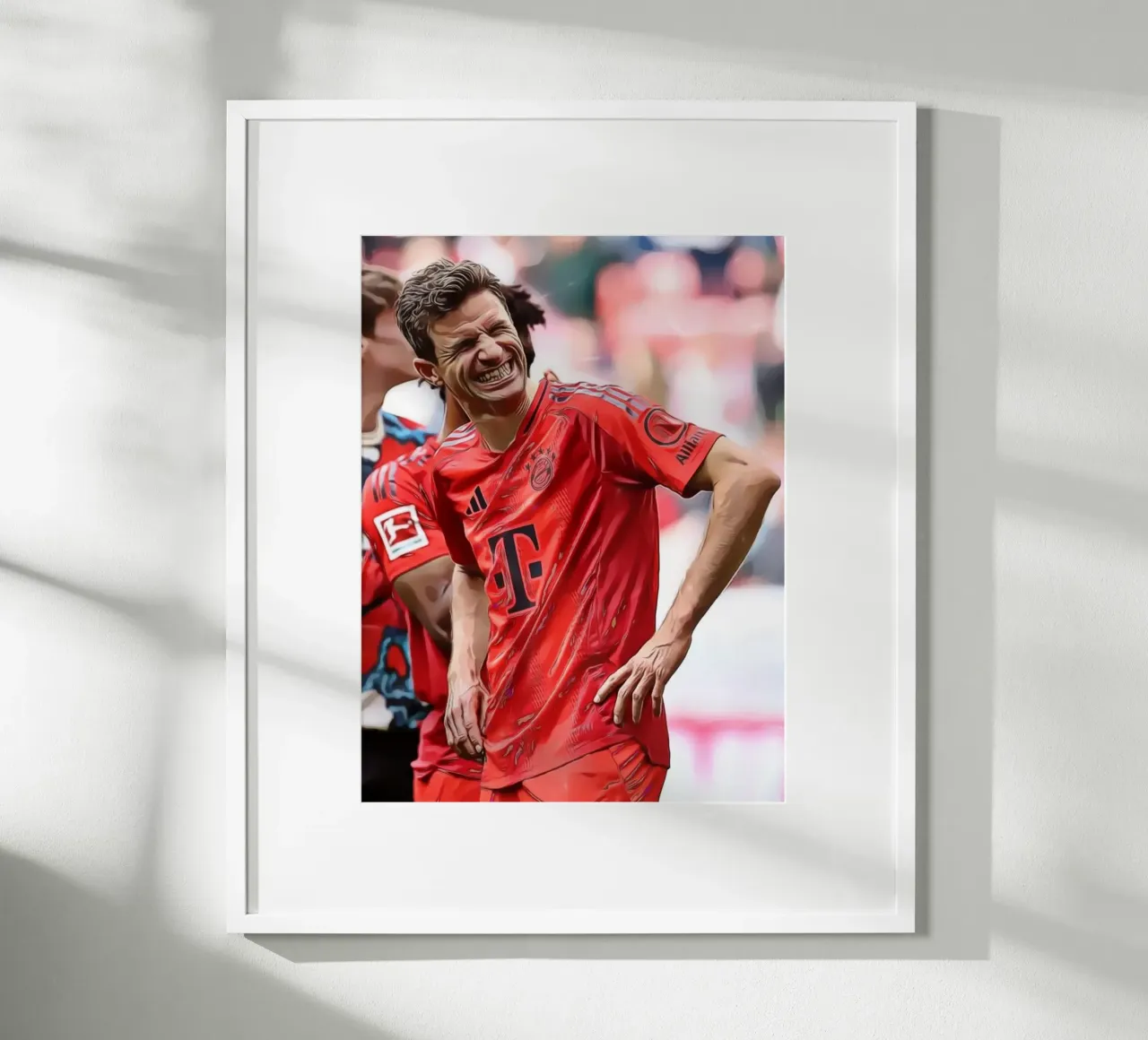 Thomas Müller Smile Poster d'arte digitale poster da ArdanART