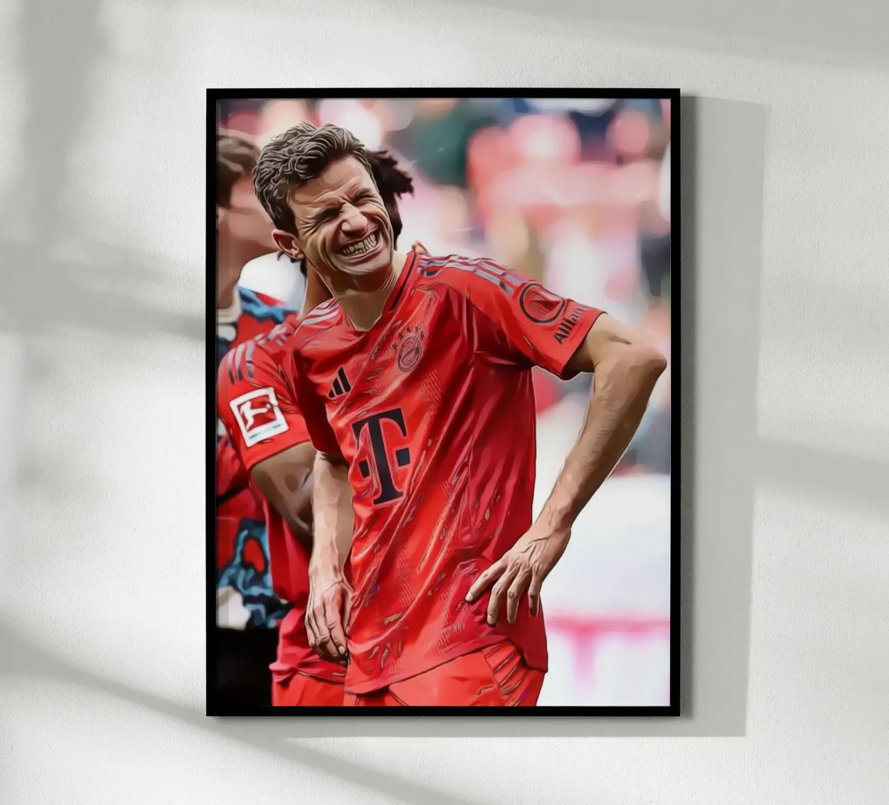 Thomas Müller Smile Poster d'arte digitale poster da ArdanART