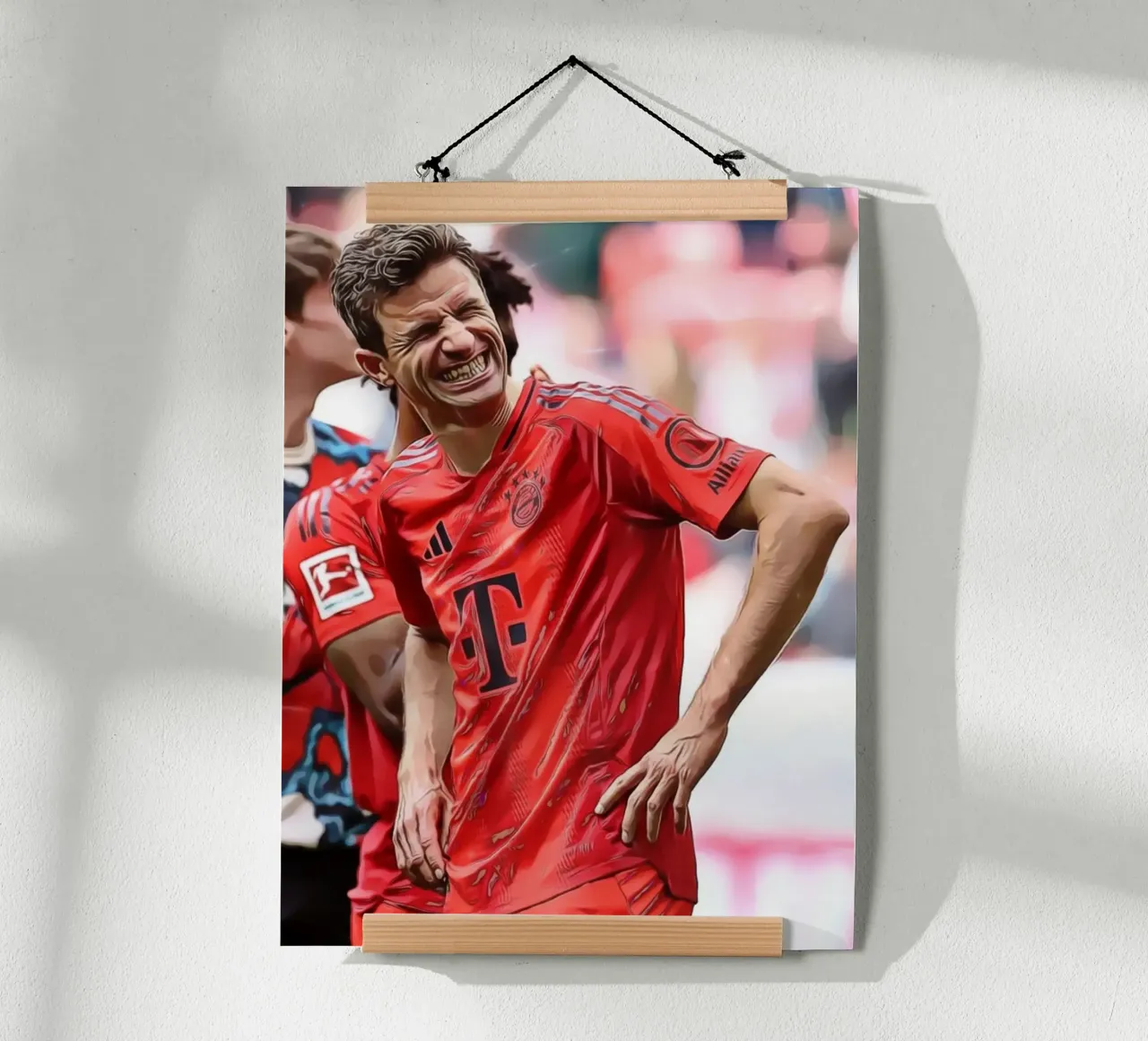 Thomas Müller Smile Poster d'arte digitale poster da ArdanART