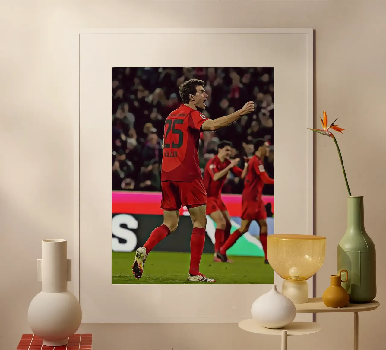 Poster digitale di Thomas Müller Victory Shout poster da ArdanART