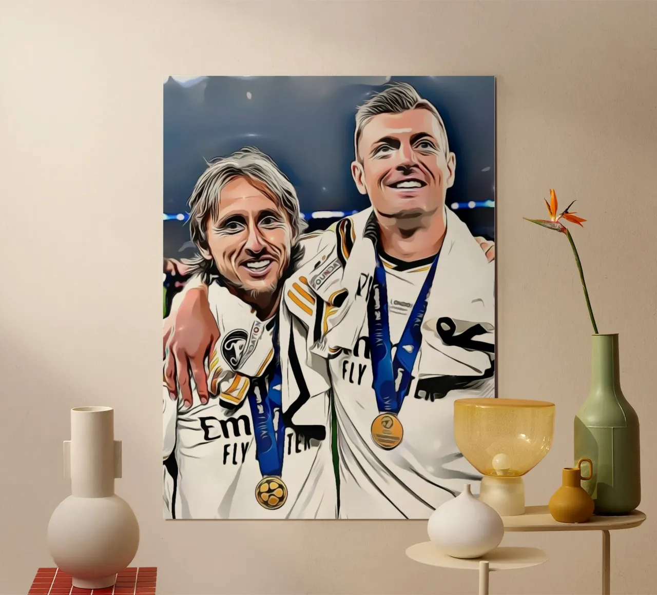 Luca Modric e Toni Croos poster con telaio in plastica da dark eagle