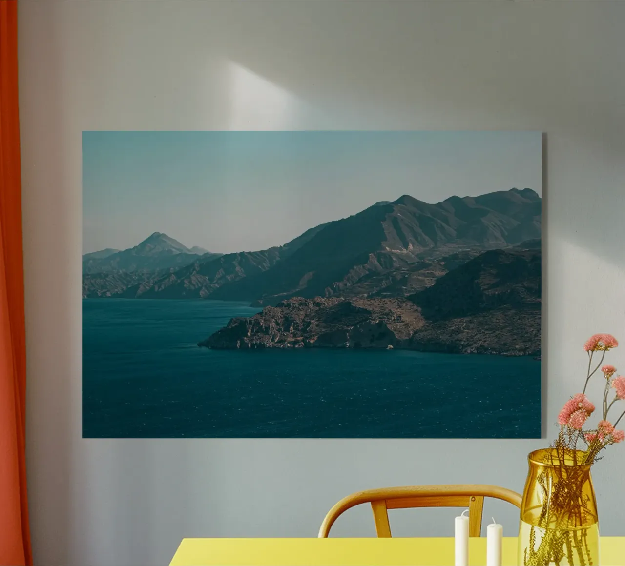 montagna che sorge dal mare plexiglass da Earthly Visions