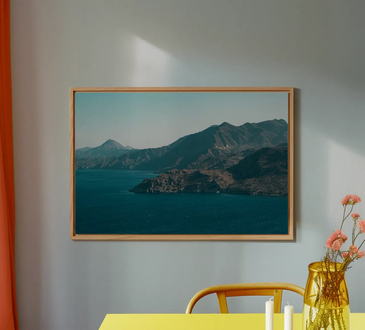 montagna che sorge dal mare alluminio dibond da Earthly Visions