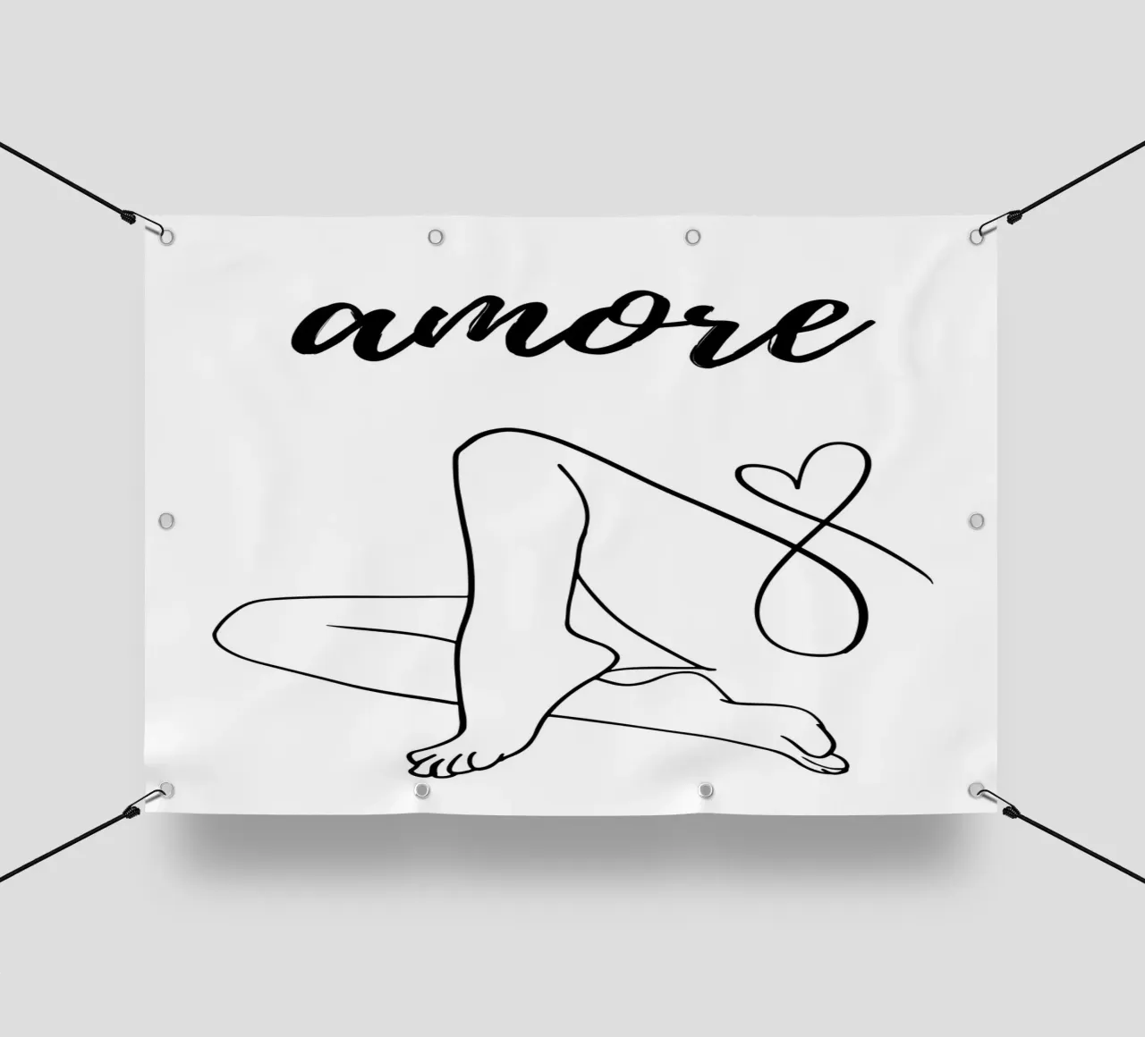 Amore telo in pvc da PinkCandyWalls