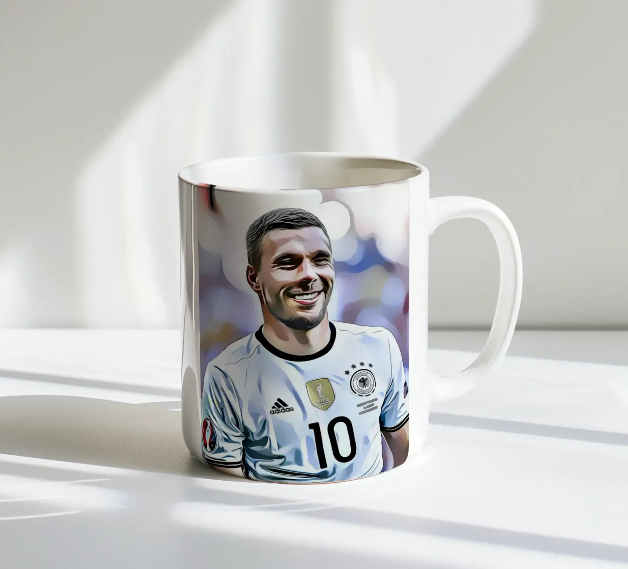 Lukas Podolski tazza in ceramica da dark eagle