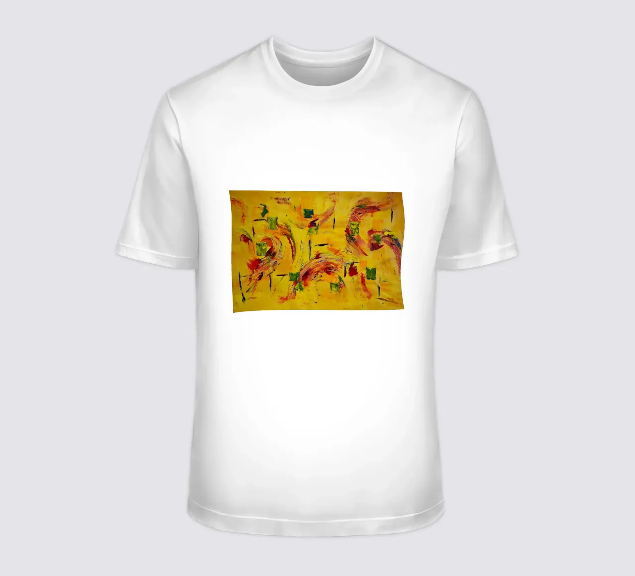 Large size 1. t-shirt da Thierry Vobmann Abstract painting
