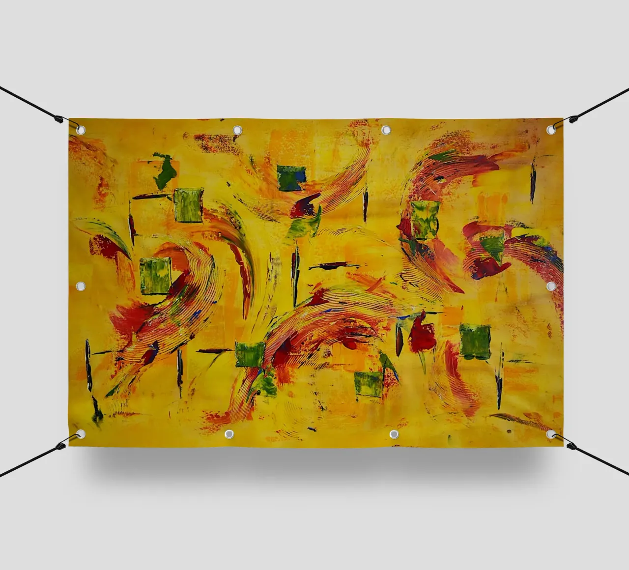 Large size 1. telo in pvc da Thierry Vobmann Abstract painting