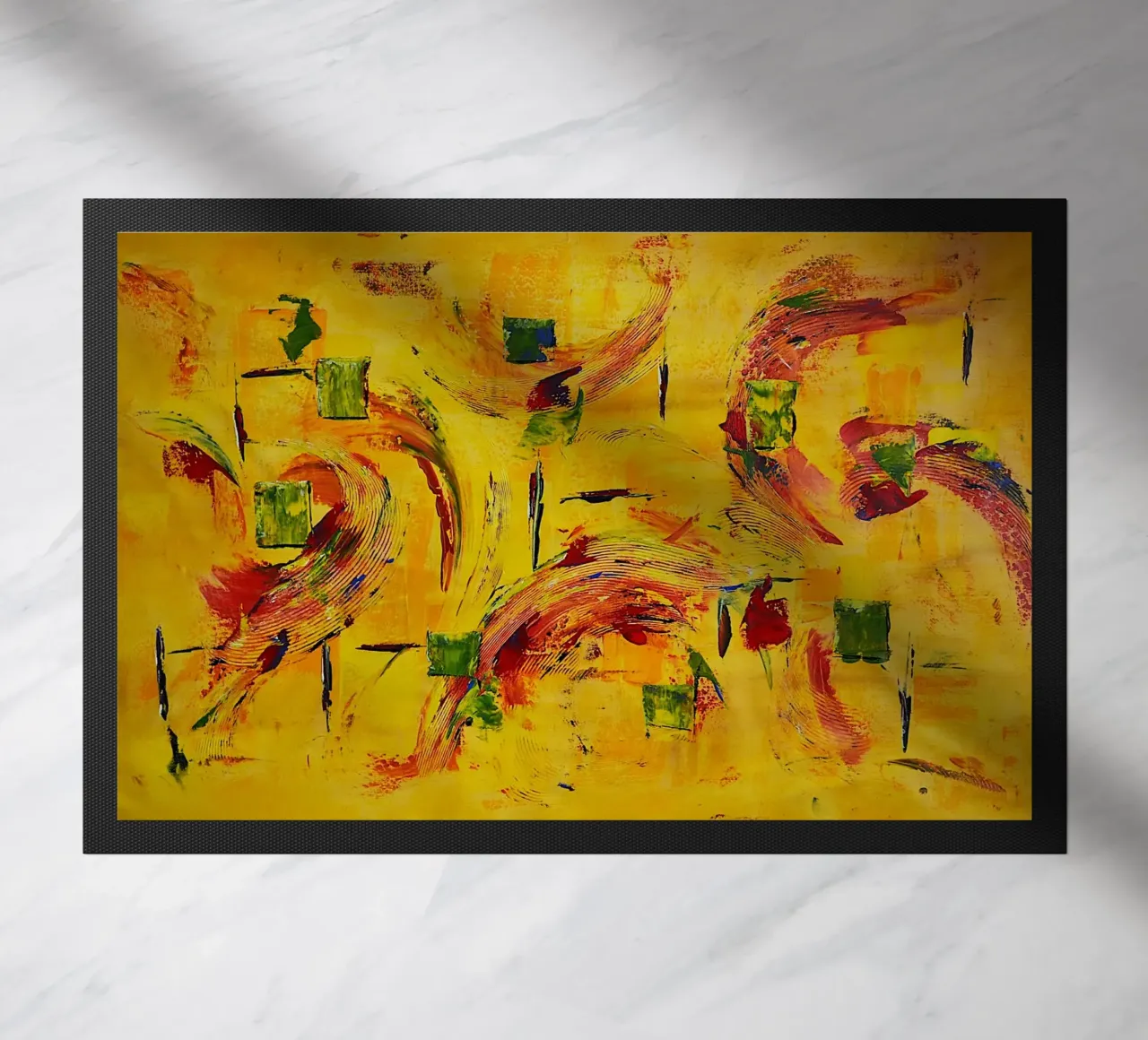 Large size 1. zerbino da Thierry Vobmann Abstract painting